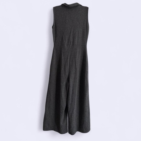 Stradivarius Grey Sleeveless Zip-up Jumpsuit - Picture 2 of 4